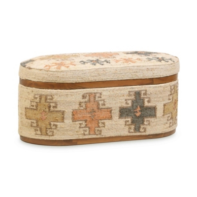 TOV Furniture Olivier Storage Ottoman, Multi, large