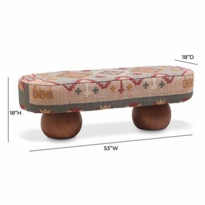 TOV Furniture Rizi Bench - Thumbnail 3