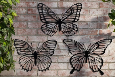 Gerson International Butterfly Hangings Wall Decor (Set of 3), , rollover