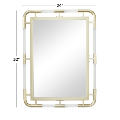 CosmoLiving by Cosmopolitan Modern Metal Iron Decorative Round Entryway Mirror - Thumbnail 5