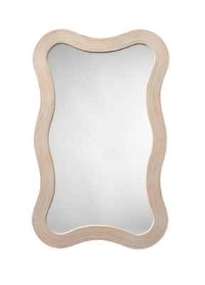 Relaxed Elegance Sheila Wall Mirror, Cream, large