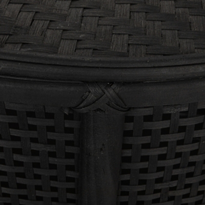 Storied Home Accent Table with Storage, Black, large