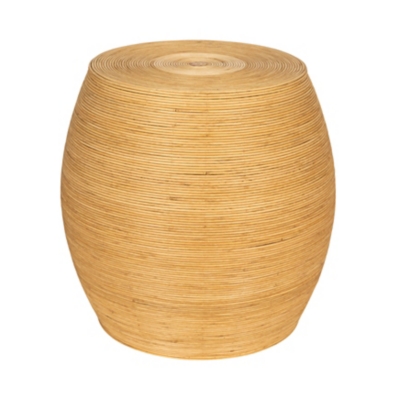 Storied Home Barrel Accent Table, , large