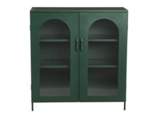 Storied Home Solstice 14" Accent Cabinet with 2 Shelves