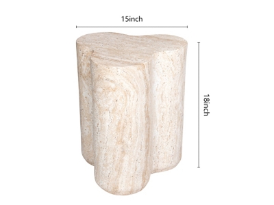 Empire Art Direct Luminous Clover Accent Side Table - Thumbnail 3