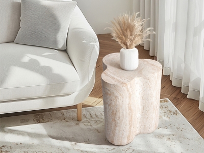 Empire Art Direct Luminous Clover Accent Side Table - Thumbnail 4