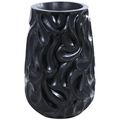 Bayberry Lane Wavy Textured Decorative Vase, , large