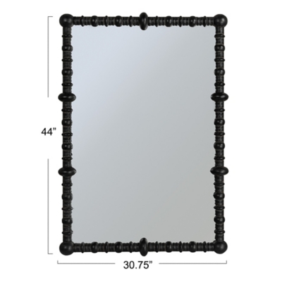 Storied Home Beaded Dowel Wall Mirror - Thumbnail 2