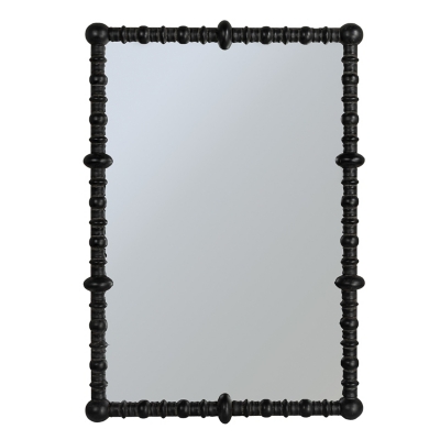 Storied Home Beaded Dowel Wall Mirror