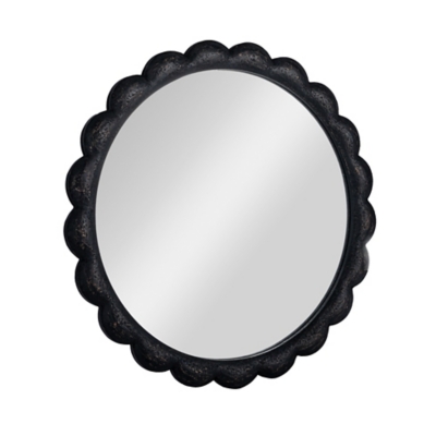 Storied Home Round Scalloped Wall Mirror - Thumbnail 2