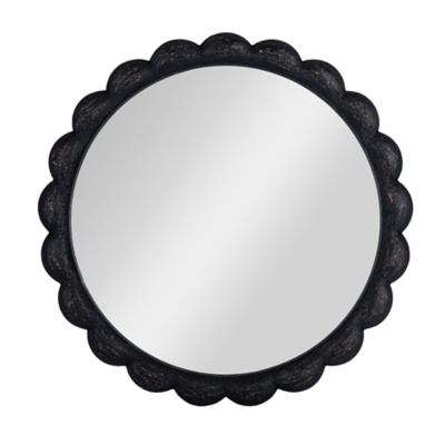 Storied Home Round Scalloped Wall Mirror - Thumbnail 3