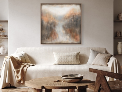 Ashley Luxe Terracotta Haze III - 40 x 40, , grid