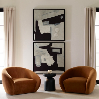 Ashley Luxe Been Around The Block Framed Canvas -44 x 44, , grid