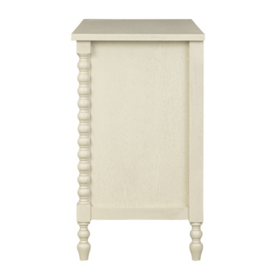 Side view of dresser showing leg details