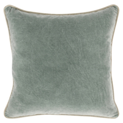 Ashley Luxe SLD Heirloom Velvet Desert 22 x 22 Throw Pillow, Green, grid