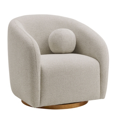 Modway Holland Swivel Accent Armchair, Dove Gray, large