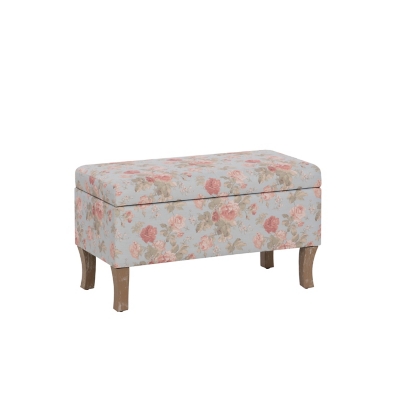 Linon Stephanie Floral Storage Bench, , grid