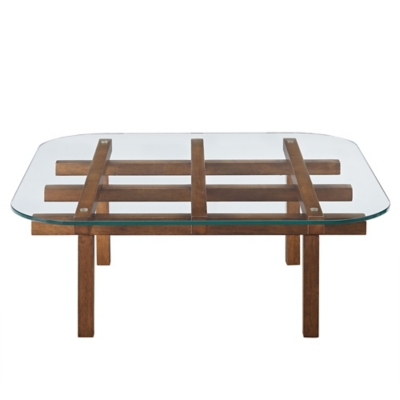 Modway Isby Coffee Table, Walnut, grid