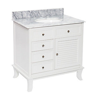 Southern Enterprises Bazely Bath Vanity Sink with Marble Counter Top, , large