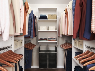 EasyFit 60-96 W Modern Raised Ultimate Closet System | Ashley