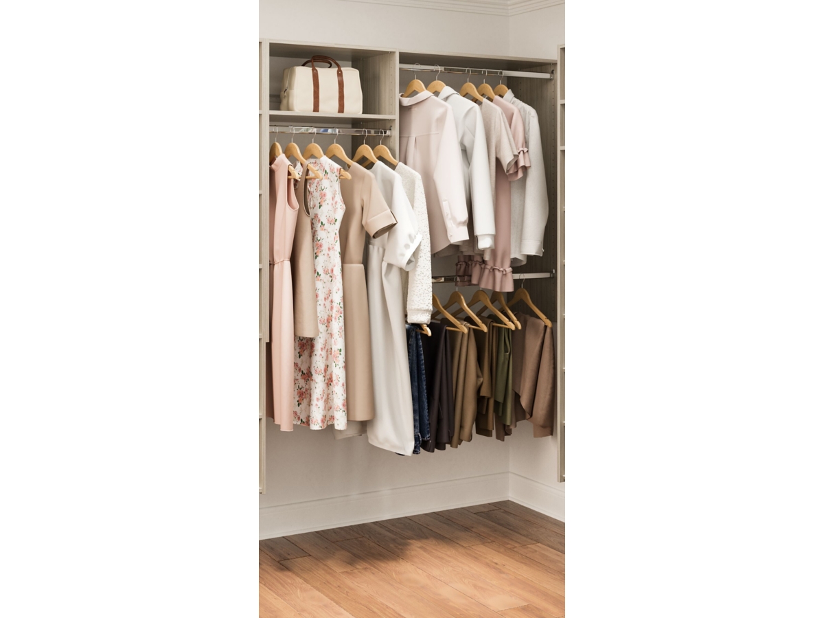Choco closet◎　1207 Amazon.com: RINDIGOO Wardrobe with Drawers Smoked Oak 35