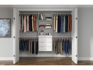 EasyFit Closet Organization System 48"-96" Adjustable Width