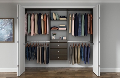 EasyFit 60-96 W Modern Raised Ultimate Closet System | Ashley