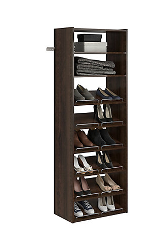 EasyFit Closet Storage Solutions 25" W Truffle Essential Shoe Shelves, Truffle, rollover