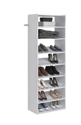 EasyFit Closet Storage Solutions 25" W White Essential Shoe Shelves, White, large