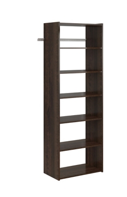 EasyFit Closet Storage Solutions 25" W Truffle Shelf Tower Kit, Truffle, large