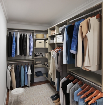 EasyFit Modern Raised Ultimate Corner Closet System 66 Width