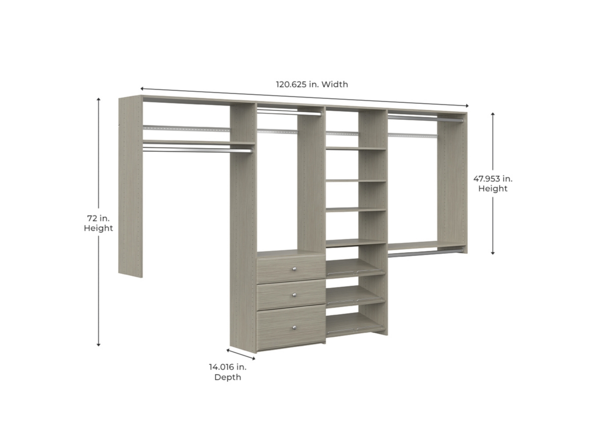 EasyFit Dual Tower Closet Organization System 72