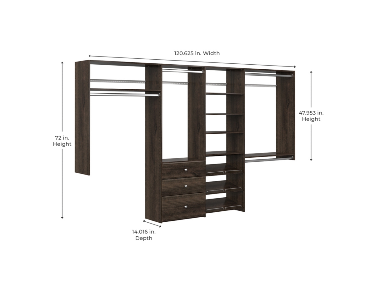 EasyFit Dual Tower Closet Organization System 72 EasyFit Dual Tower Closet Organization System 72