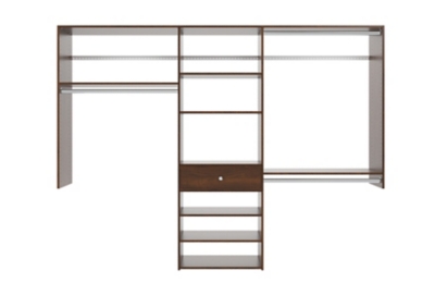 EasyFit 60-96 W Modern Raised Ultimate Closet System | Ashley