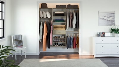 EasyFit L-Shaped Closet Organization System 84 Width