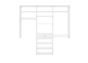 EasyFit Closet Storage Solutions 74" W White Perfect Fit Closet Kit, White, large