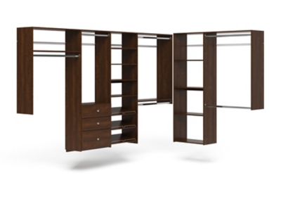 EasyFit L-Shaped Closet Organization System 84 Width