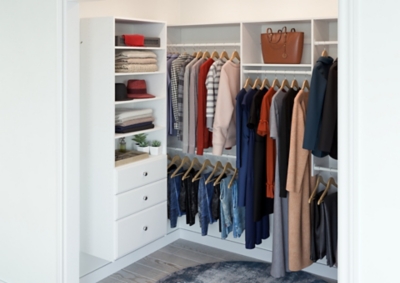 EasyFit U-Shaped Closet Organization System 96" Width | Ashley ...