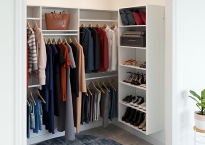 EasyFit L-Shaped Closet Organization System 84 Width