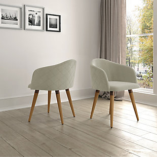 Kari Accent Chair (Set of 2), Beige, rollover