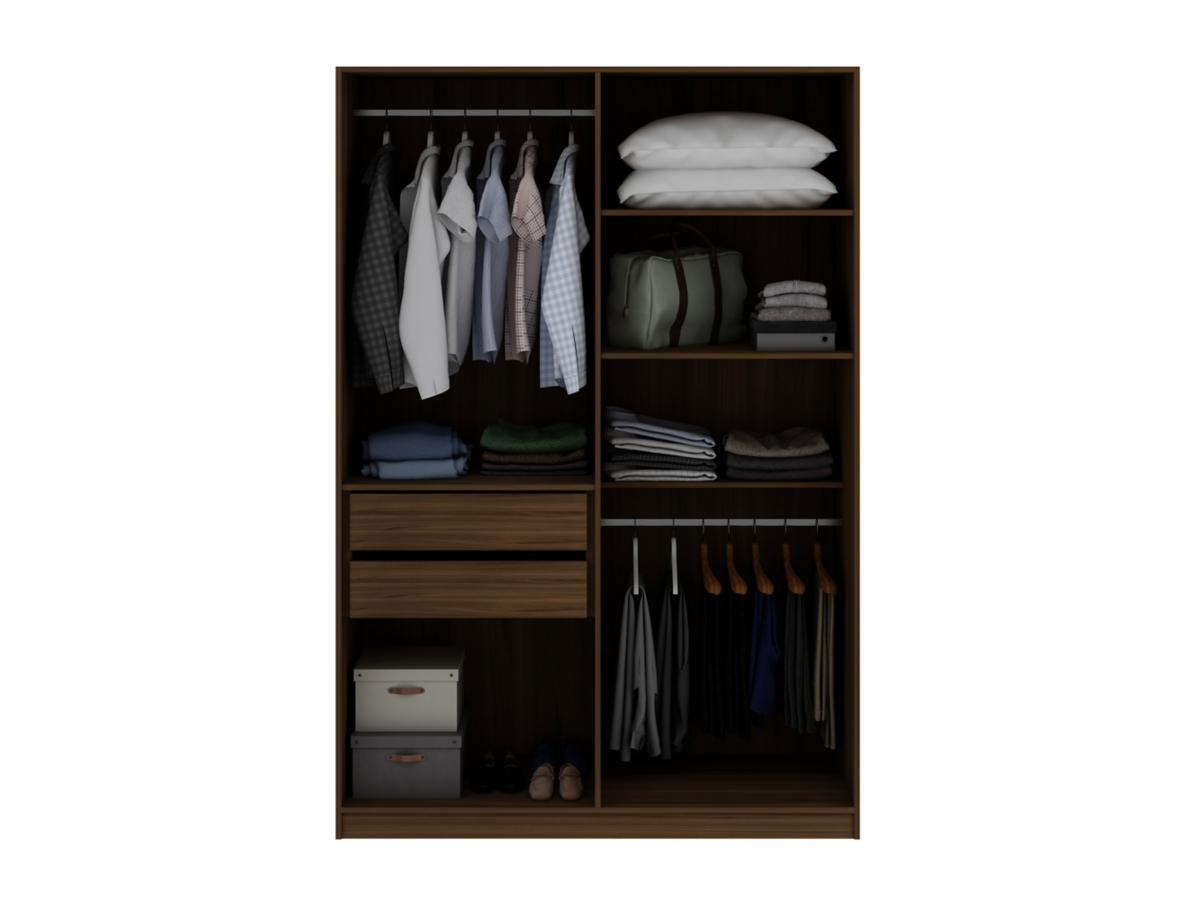 Manhattan Comfort Gramercy 2-Section Wardrobe Closet | Ashley