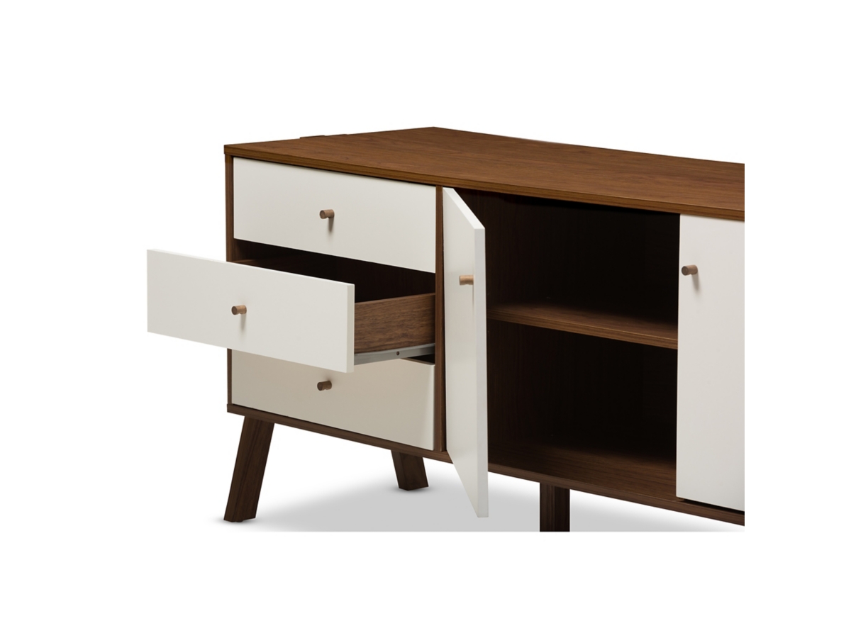 Baxton Studio Harlow Sideboard Storage Cabinet Ashley