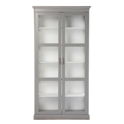 Southern Enterprises Plaxio Tall Curio Cabinet, , large