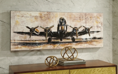 Kalene Wall Art, Brown/Black