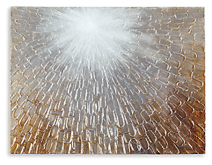 Shed light on the beauty of modern abstracts with the Elaina gallery wrapped canvas wall art. Enriched with hand-painted details for textural interest, this gallery-style piece proves that high-end art can be comfortably affordable.Gallery wrapped canvas wall art | Hand-painted details | Gray/brown/white palette | D-ring bracket | For horizontal hanging