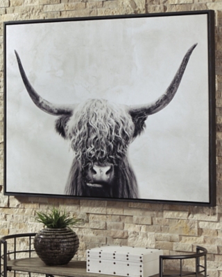 Highland Cow Neutral Art Print by James Wiens