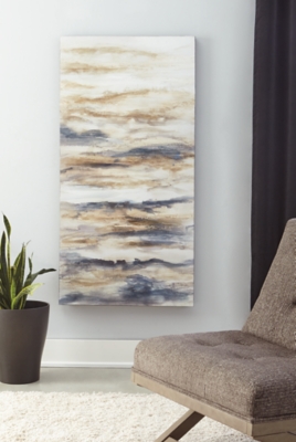 Joely Wall Art, Blue/Tan