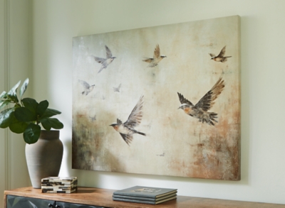 A8000413 Collmund Wall Art, Gray/Brown sku A8000413