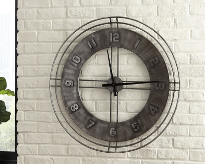 A8010068 Ana Sofia Wall Clock, Antique Gray sku A8010068