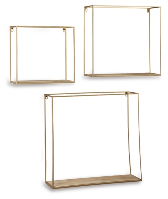 Efharis Wall Shelf (Set of 3), , large